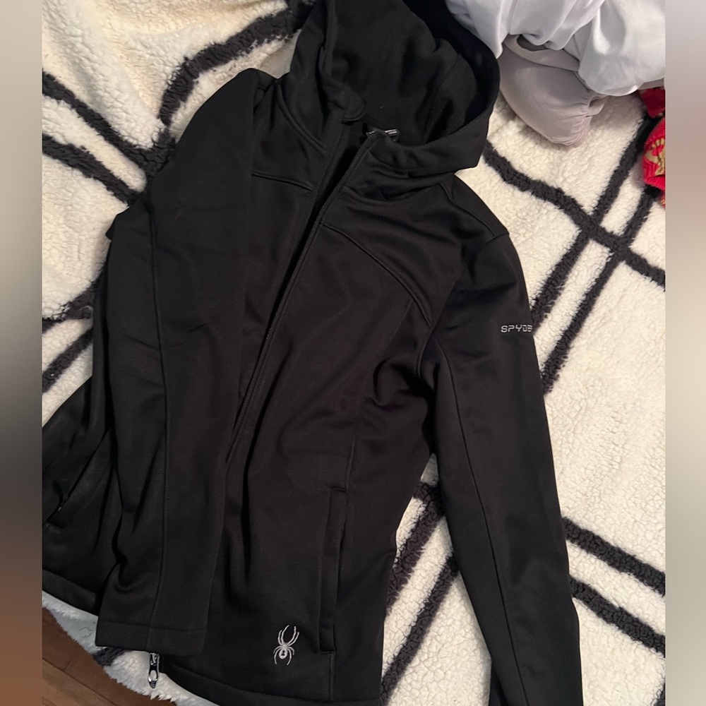 Brand new black Spyder zip up size Small